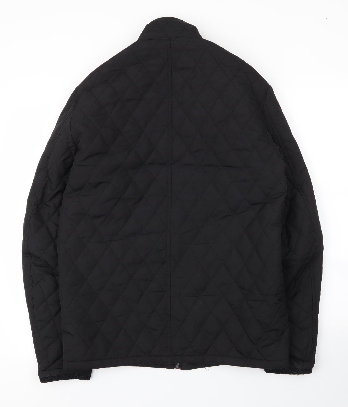 Matalan Mens Black   Quilted Coat Size S  Zip