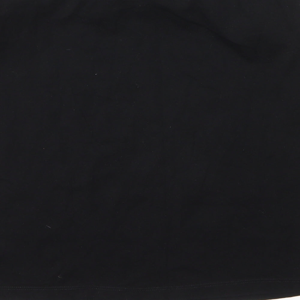 Primark Womens Black  Cotton Bandage Skirt Size 14