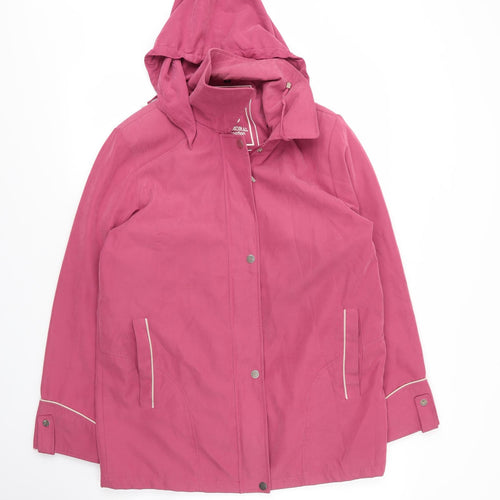 Balmoral Womens Pink   Parka Coat Size 12  Zip