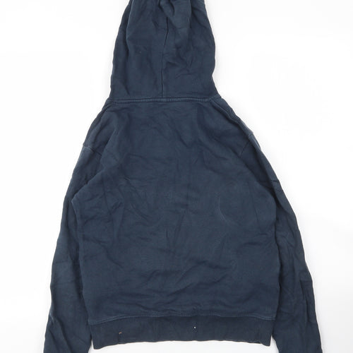 Teemill Womens Blue  Cotton Pullover Hoodie Size 10