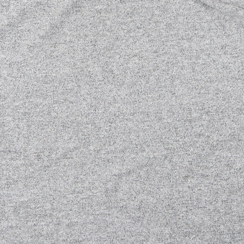 Dorothy Perkins Womens Grey Round Neck  Viscose Pullover Jumper Size 16