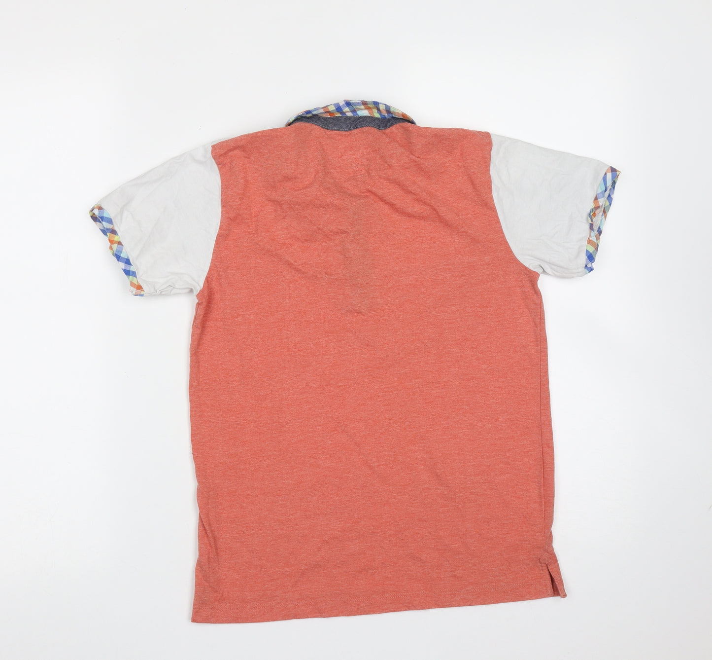 Matalan Boys Orange  Polyester Basic Polo Size 10-11 Years Collared