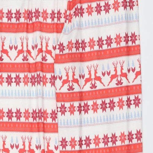 In the Style Womens Red Fair Isle Polyester  Pyjama Pants Size 6   - christmas