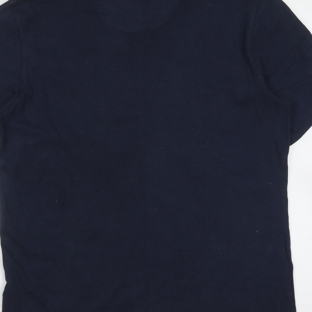 Jack Wills Mens Blue  Cotton  T-Shirt Size S Round Neck