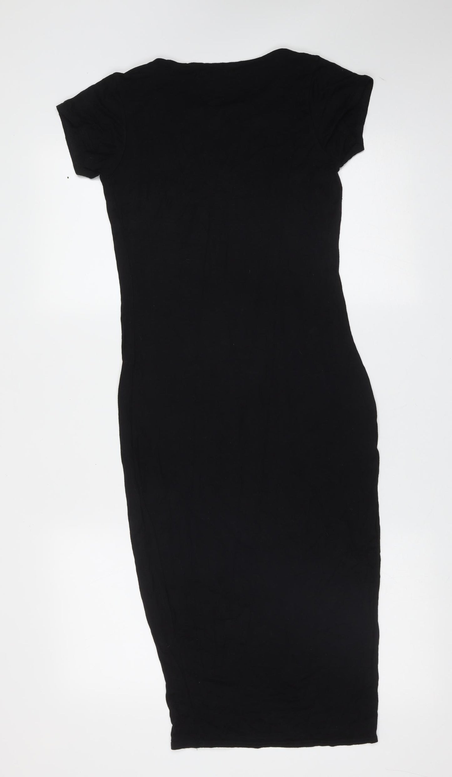 Boohoo Womens Black  Viscose Bodycon  Size 8  Round Neck