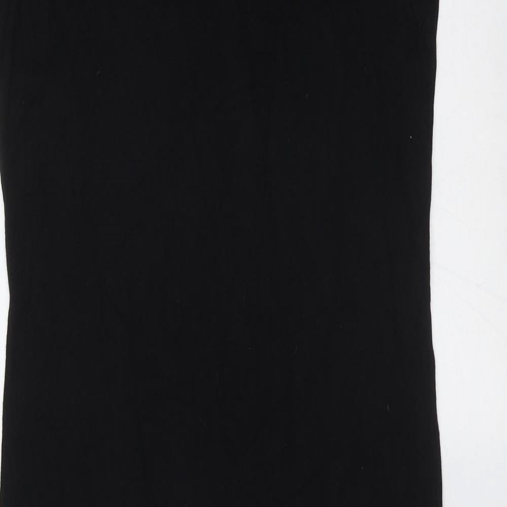 Boohoo Womens Black  Viscose Bodycon  Size 8  Round Neck
