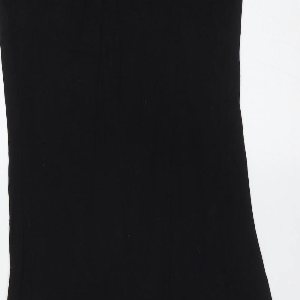Boohoo Womens Black  Viscose Bodycon  Size 8  Round Neck