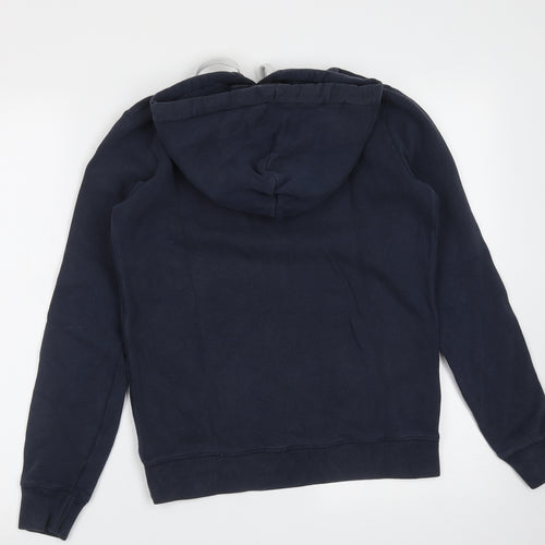 Jack Wills Womens Blue  Cotton Pullover Hoodie Size 8