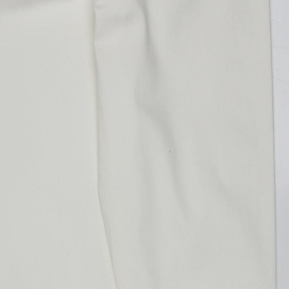 Papaya Womens White  Cotton Jegging Jeans Size 12 L31 in Extra-Slim