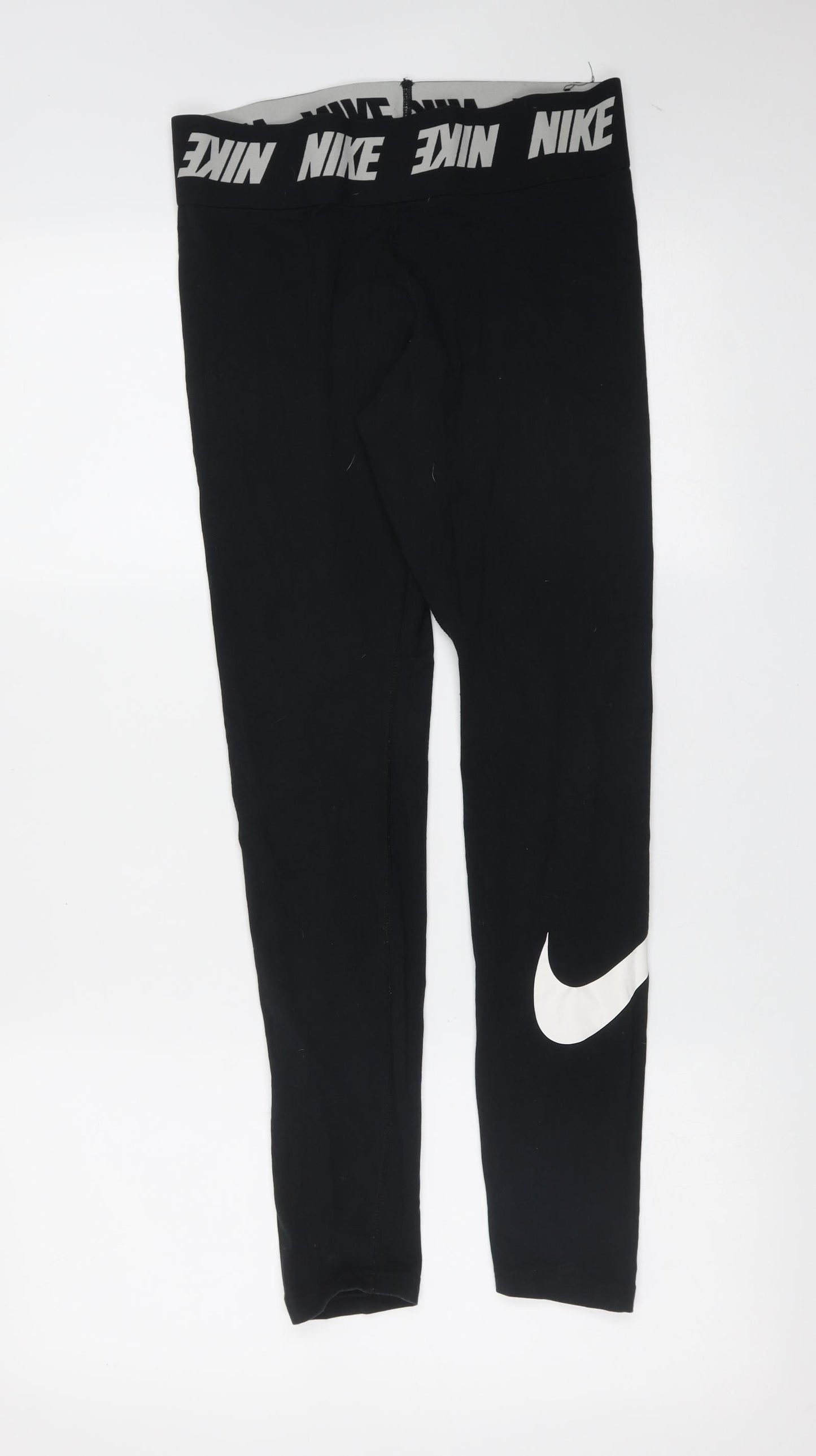 Nike Womens Black  Cotton  Leggings Size M L28 in Extra-Slim
