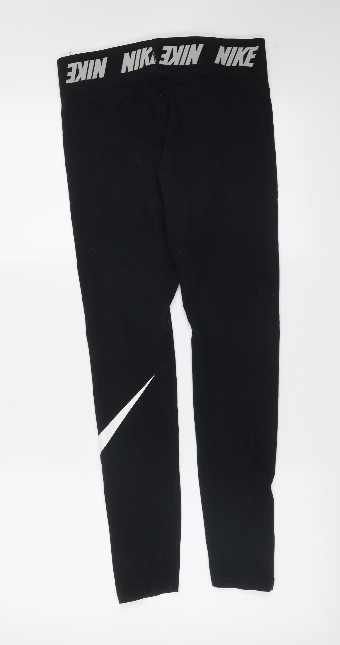 Nike Womens Black  Cotton  Leggings Size M L28 in Extra-Slim