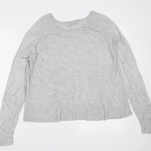 Zara Womens Grey Round Neck  Polyester Pullover Jumper Size M