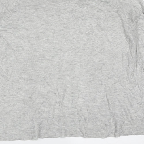 Zara Womens Grey Round Neck  Polyester Pullover Jumper Size M