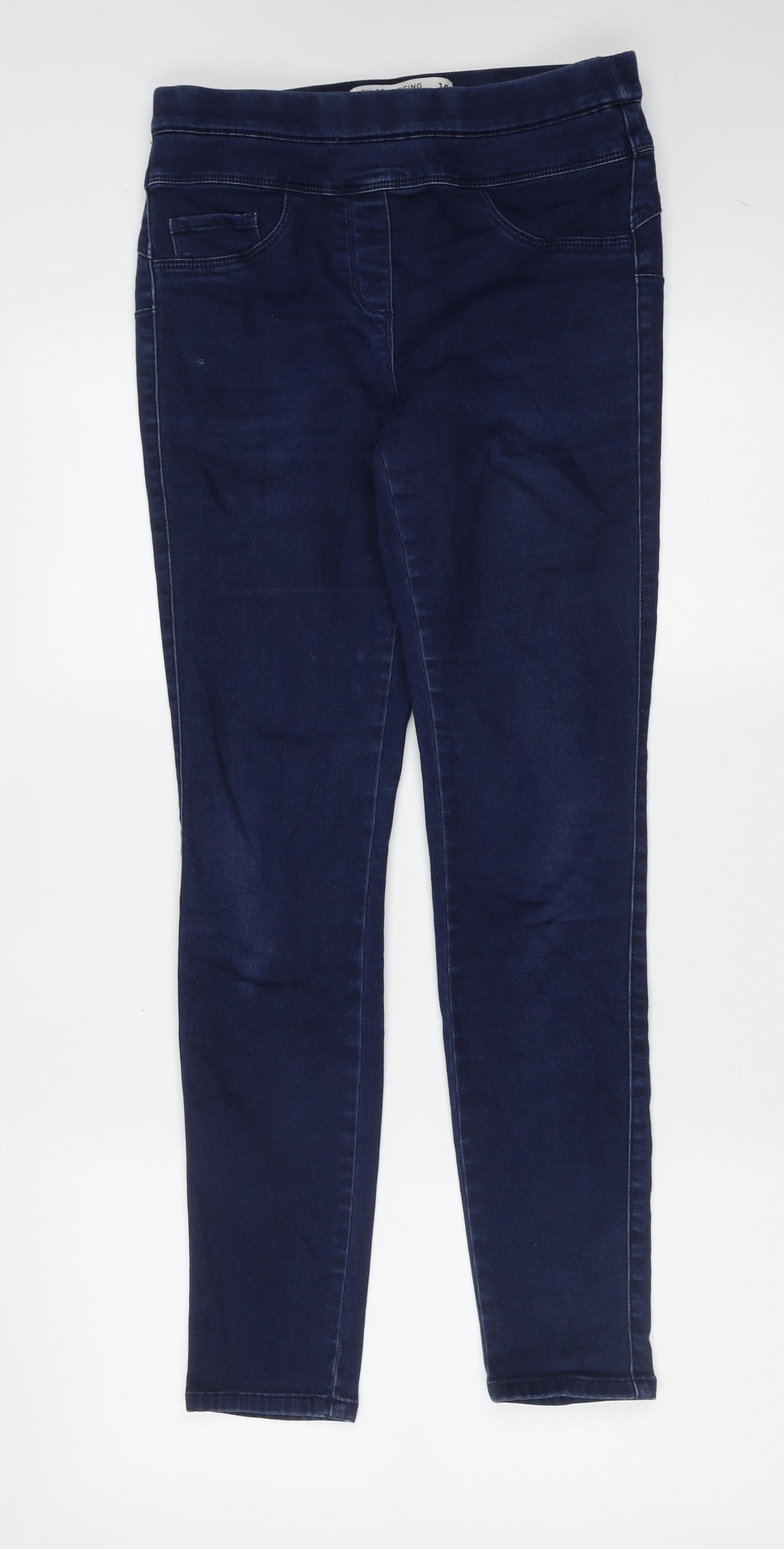 NEXT Womens Blue  Cotton Jegging Jeans Size 10 L29 in Extra-Slim