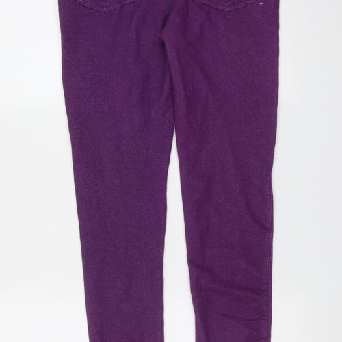 Miss 21 Womens Purple  Cotton Jegging Leggings Size 12 L31 in