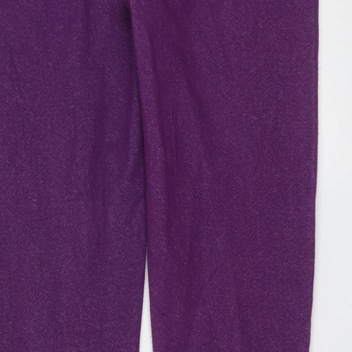 Miss 21 Womens Purple  Cotton Jegging Leggings Size 12 L31 in