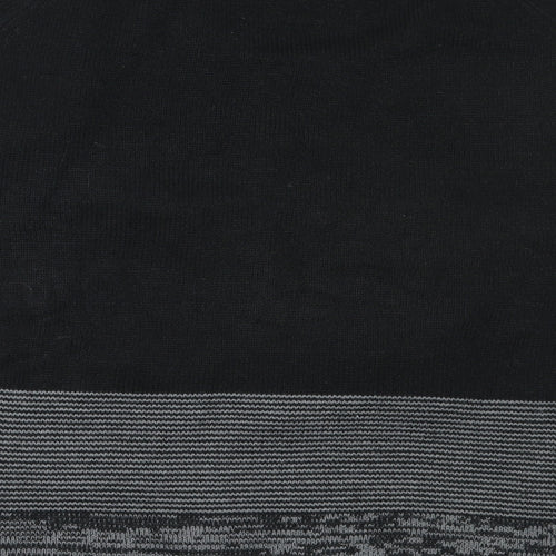 Pool Womens Black Round Neck  Acrylic Pullover Jumper Size M