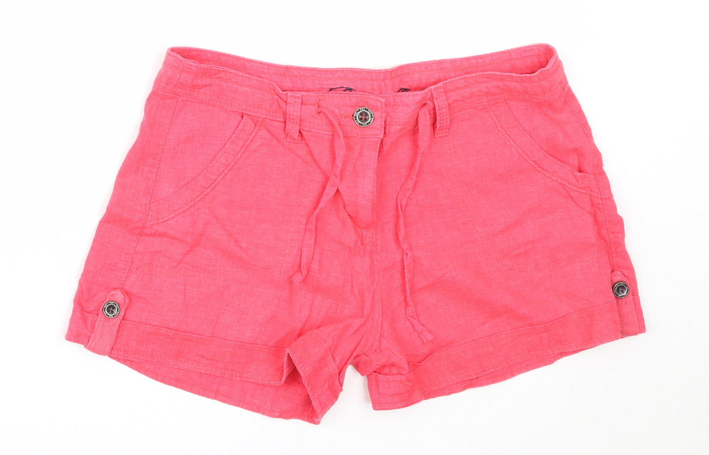 Primark Womens Pink  Viscose Bermuda Shorts Size 30 in  Regular
