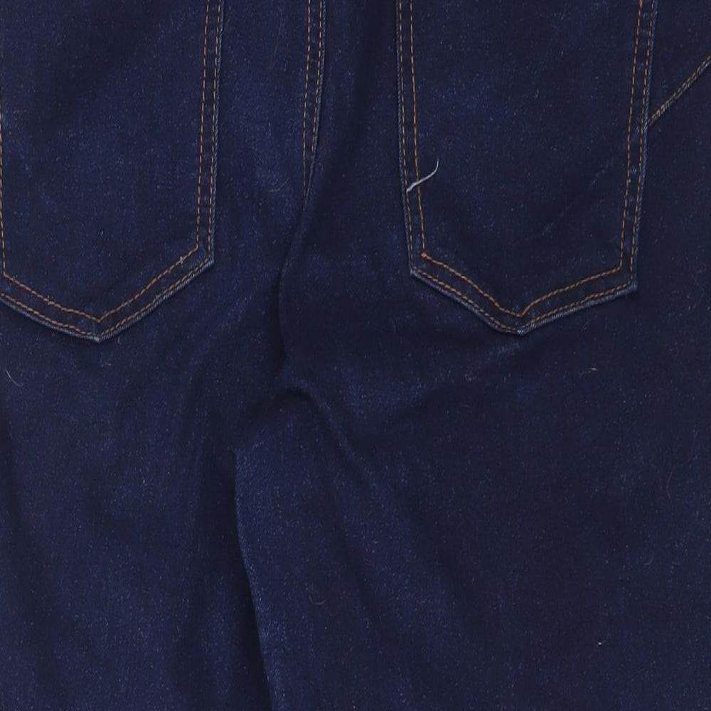 WonderFit Womens Blue  Cotton Cropped Jeans Size 10  Regular