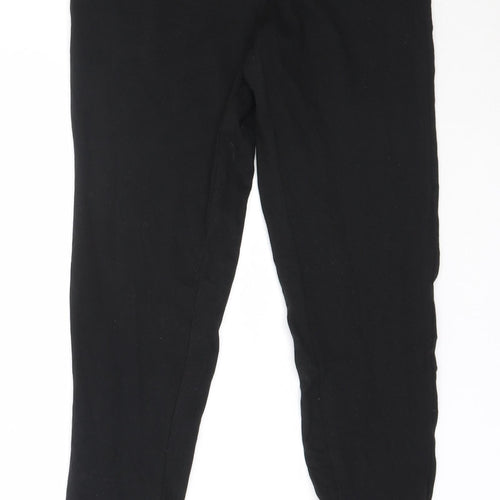 Wardrobe Womens Black  Cotton Capri Leggings Size 12 L27.5 in