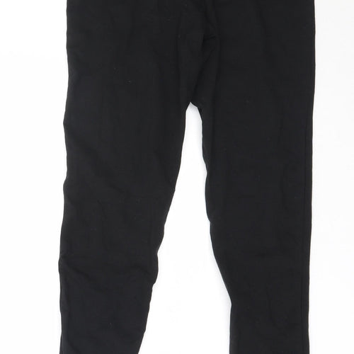 Wardrobe Womens Black  Cotton Capri Leggings Size 12 L27.5 in