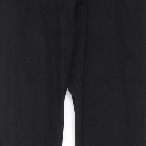 Wardrobe Womens Black  Cotton Capri Leggings Size 12 L27.5 in