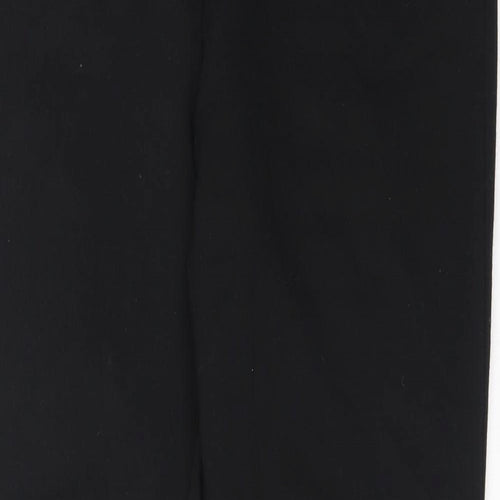 Preworn Womens Black  Polyester Capri Trousers Size 33 in L27.5 in Regular