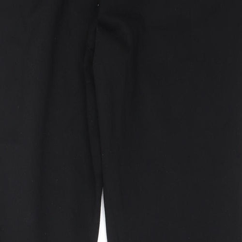 Preworn Womens Black  Polyester Capri Trousers Size 33 in L27.5 in Regular