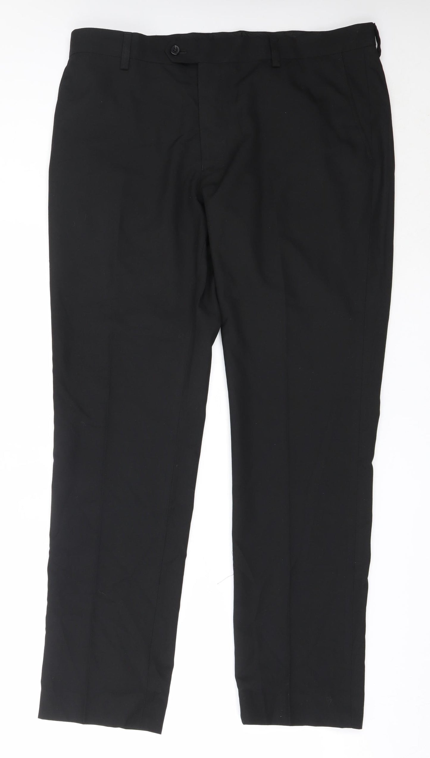 NEXT Mens Black  Polyester Trousers  Size 36 in L31 in Regular