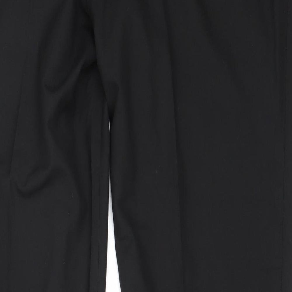 NEXT Mens Black  Polyester Trousers  Size 36 in L31 in Regular