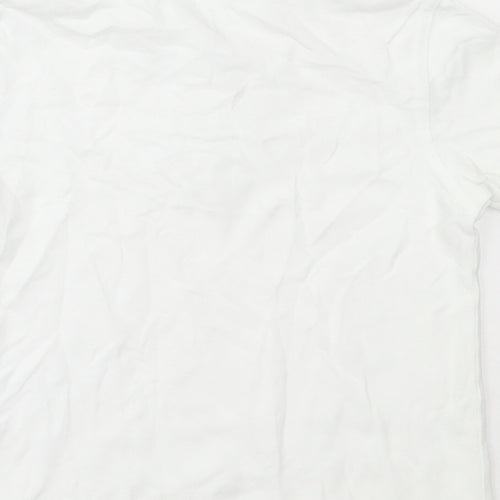 George Boys White  Cotton Basic Polo Size 3-4 Years Collared