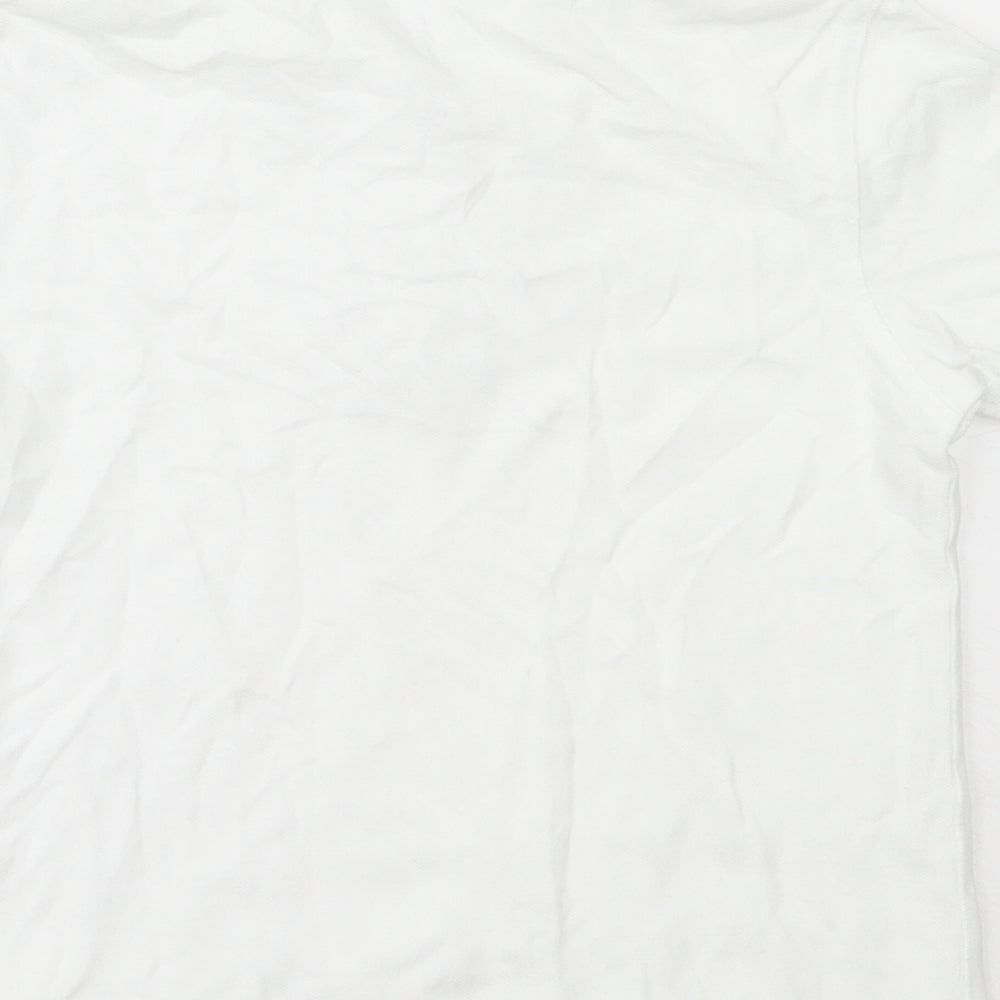 George Boys White  Cotton Basic Polo Size 3-4 Years Collared