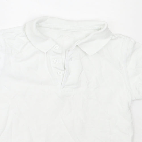 George Boys White  Cotton Basic Button-Up Size 4-5 Years Collared