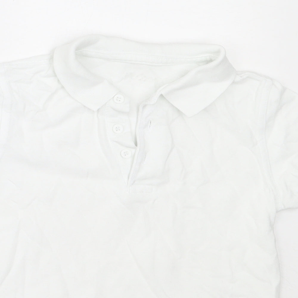 George Boys White  Cotton Basic Button-Up Size 4-5 Years Collared