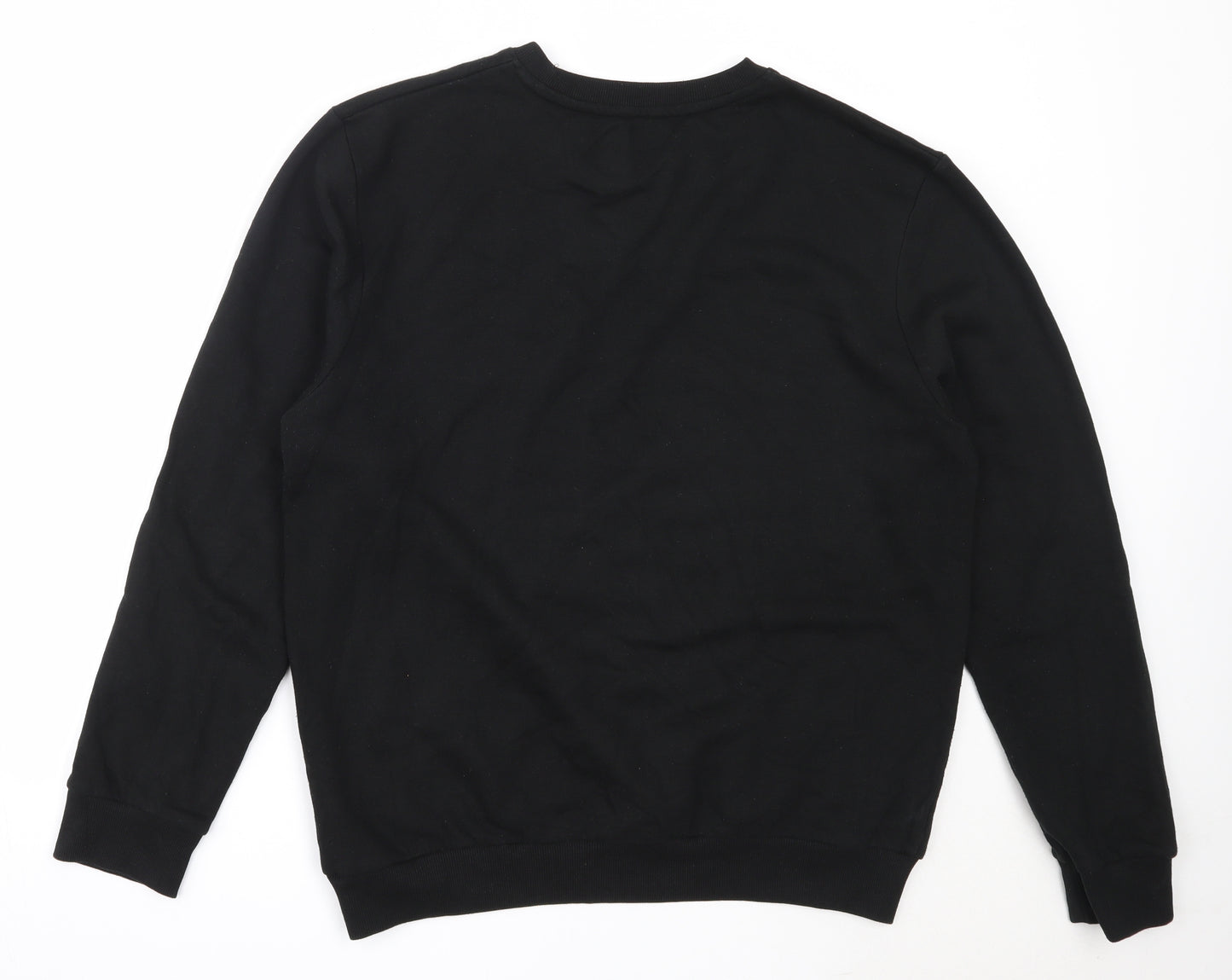 Disney Womens Black  Cotton Pullover Sweatshirt Size 12   - mickey mouse
