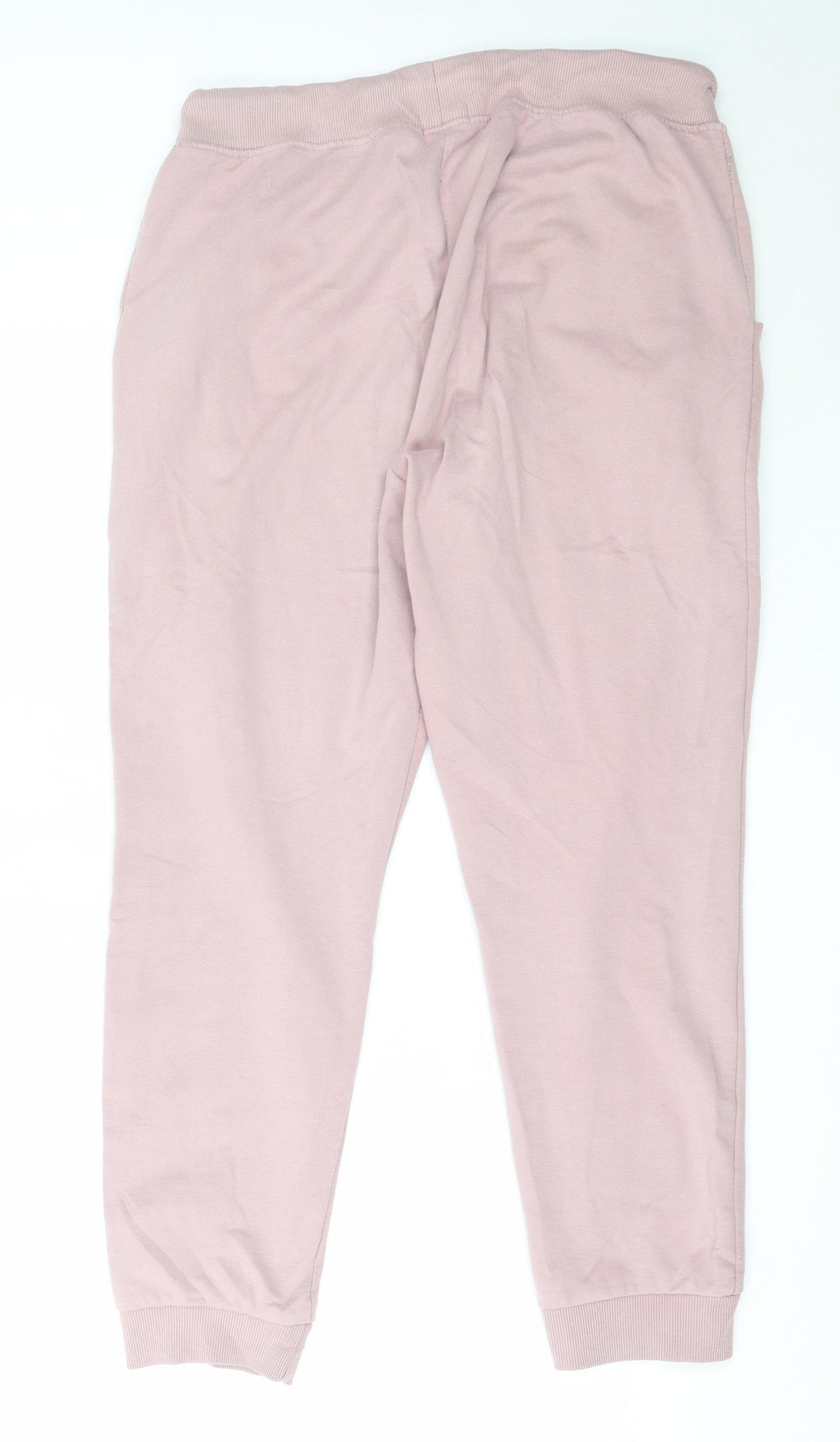 Pep&Co Womens Pink  Polyester Jogger Trousers Size L L27 in Regular