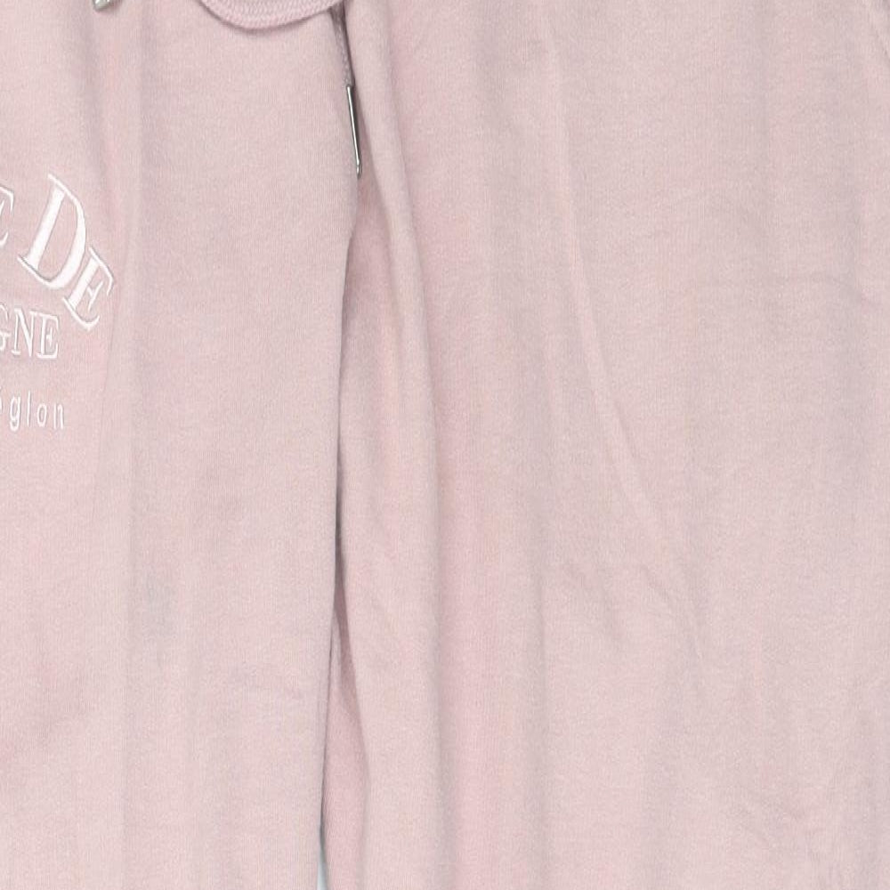 Pep&Co Womens Pink  Polyester Jogger Trousers Size L L27 in Regular