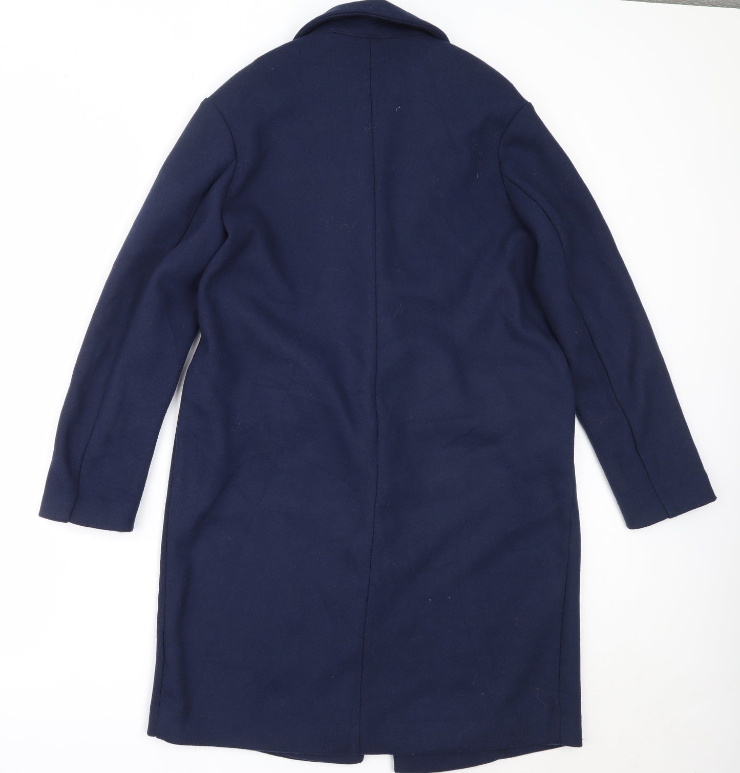 Marks and Spencer Womens Blue   Overcoat Coat Size 10