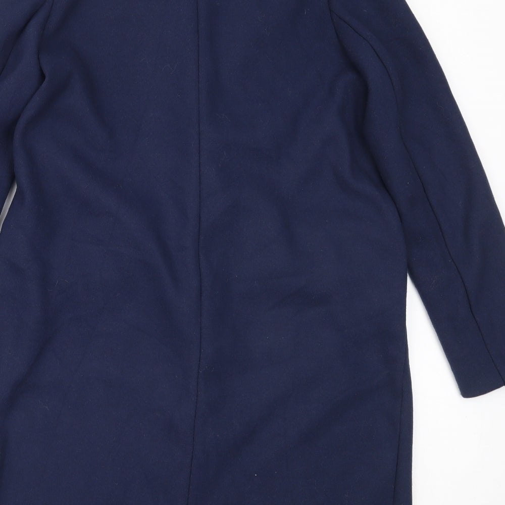 Marks and Spencer Womens Blue   Overcoat Coat Size 10
