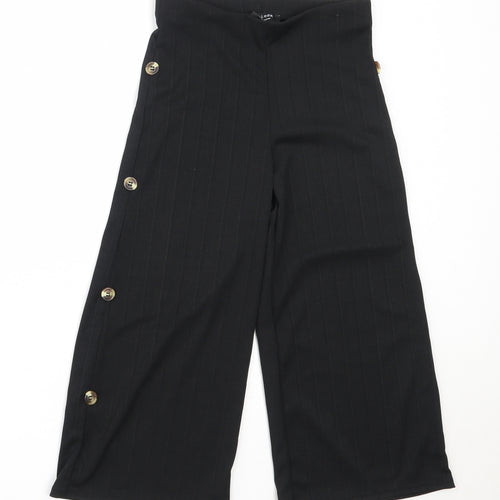 New Look Girls Black  Polyester Dress Pants Trousers Size 9 Years  Regular