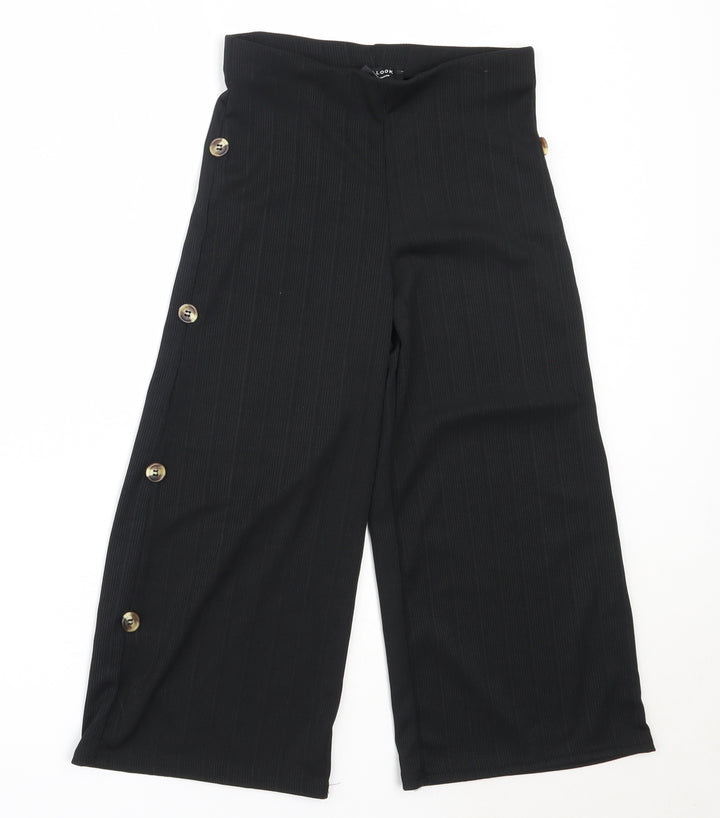 New Look Girls Black  Polyester Dress Pants Trousers Size 9 Years  Regular