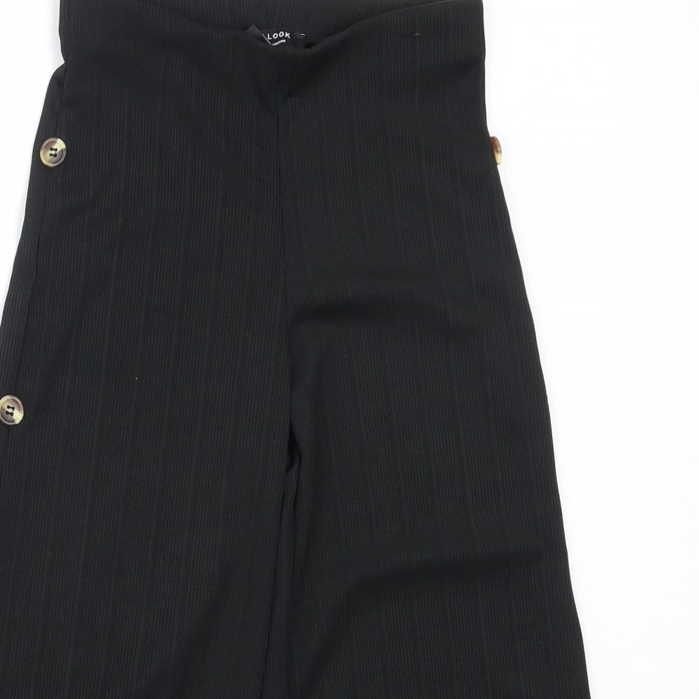 New Look Girls Black  Polyester Dress Pants Trousers Size 9 Years  Regular