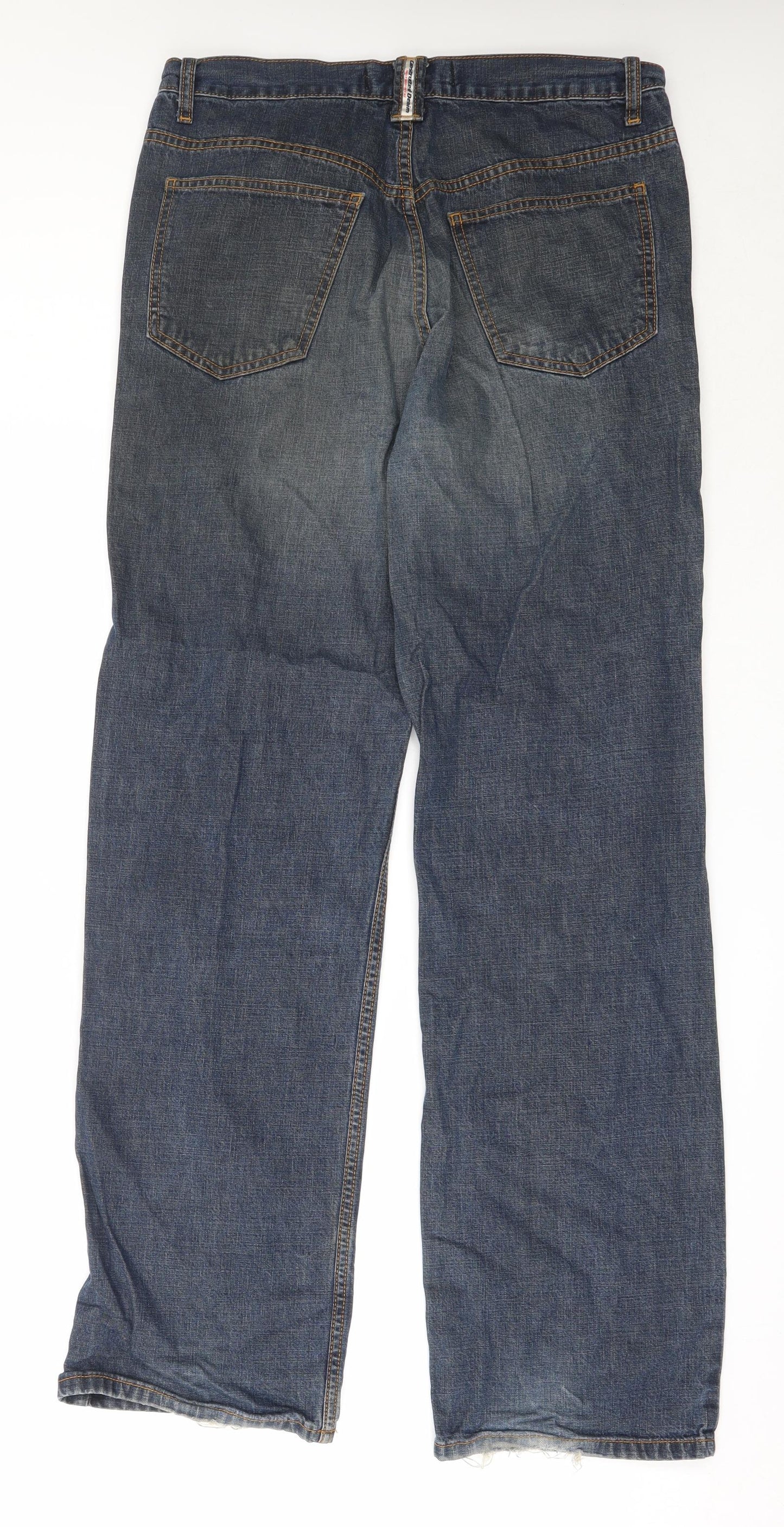 NEXT Mens Blue  Cotton Straight Jeans Size 32 in L31 in Regular