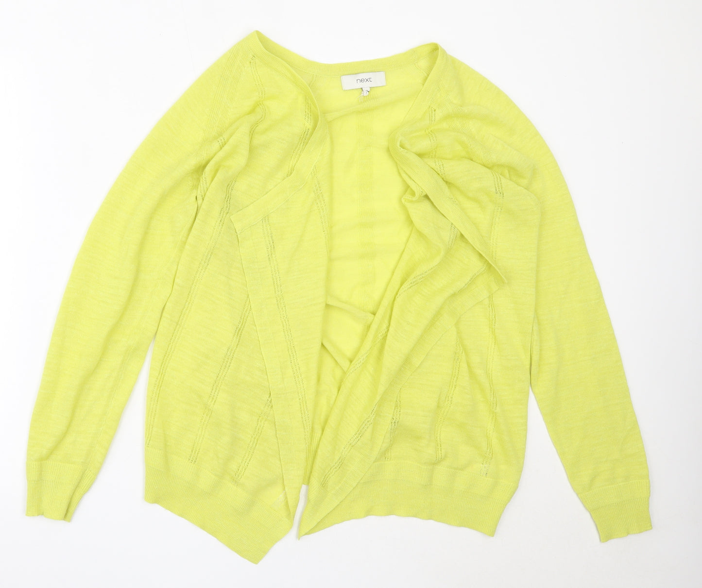 NEXT Womens Green Round Neck  Acrylic Cardigan Jumper Size 12
