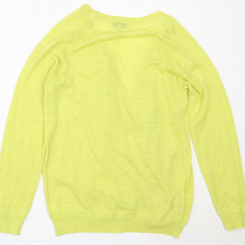 NEXT Womens Green Round Neck  Acrylic Cardigan Jumper Size 12