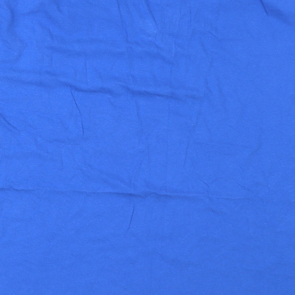 Donnay Mens Blue  Cotton  T-Shirt Size 4XL V-Neck