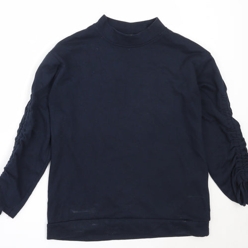 Vera Moda Womens Blue  Polyester Pullover Sweatshirt Size S