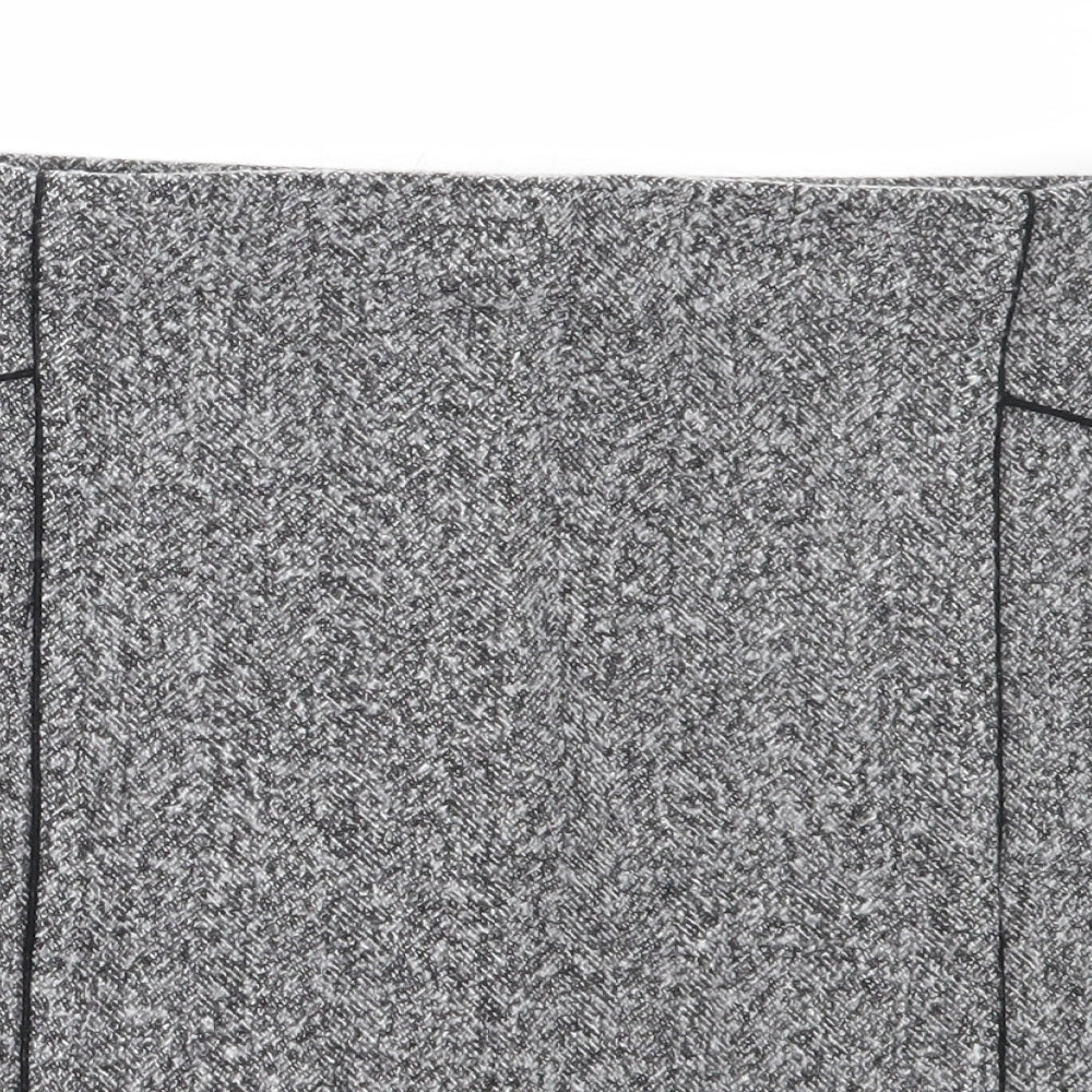 Marks and Spencer Womens Grey  Polyester Mini Skirt Size 16