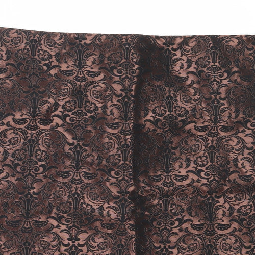 Marks and Spencer Womens Brown  Polyester Mini Skirt Size 16