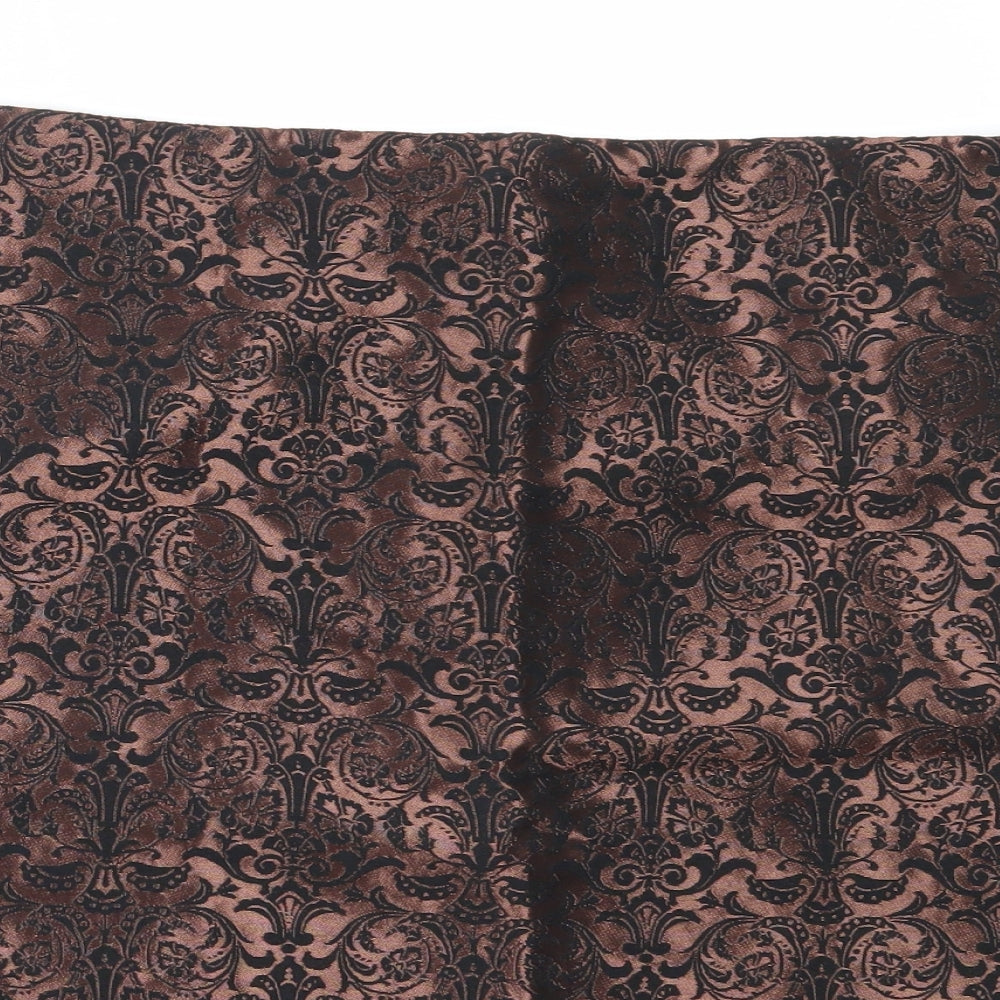 Marks and Spencer Womens Brown  Polyester Mini Skirt Size 16